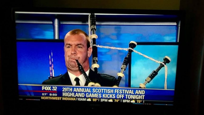 Chicago Bagpiper News Spot