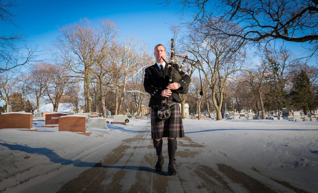 Graveyard Bagpiping Service